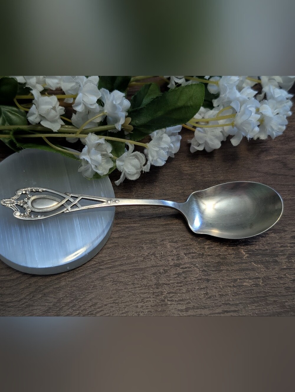 Antique 1908 Monticello By Lunt Sterling Silver Ice Cream Spoon
